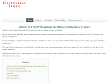 Tablet Screenshot of electricianstruro.com